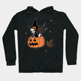 The Pumpkin Riding Witch Hoodie